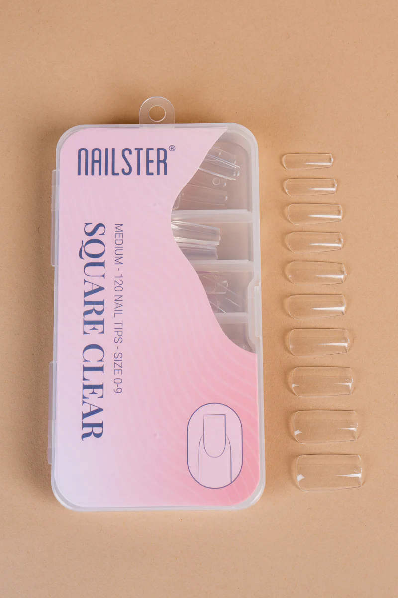 Square Medium Clear Tipper